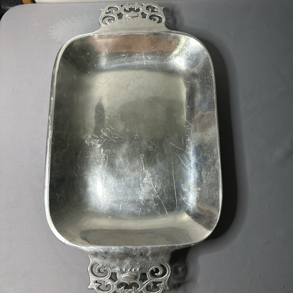 Nambe 214 Silver Rectangular Serving Tray